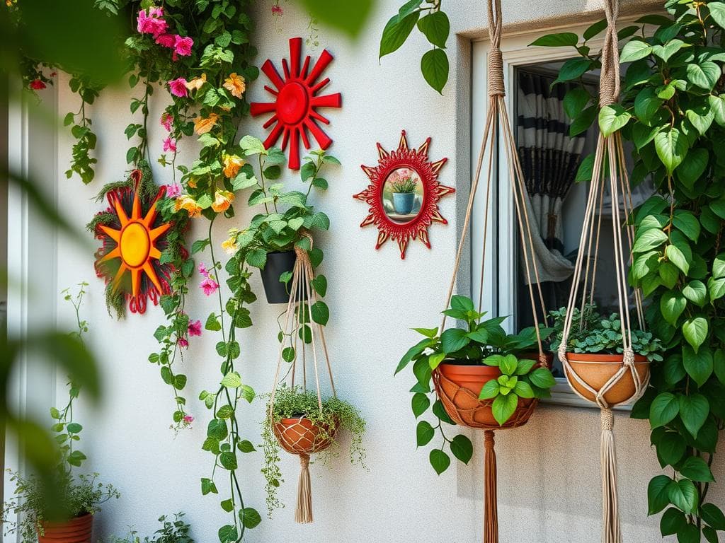 Balkon Wand verschönern ohne bohren