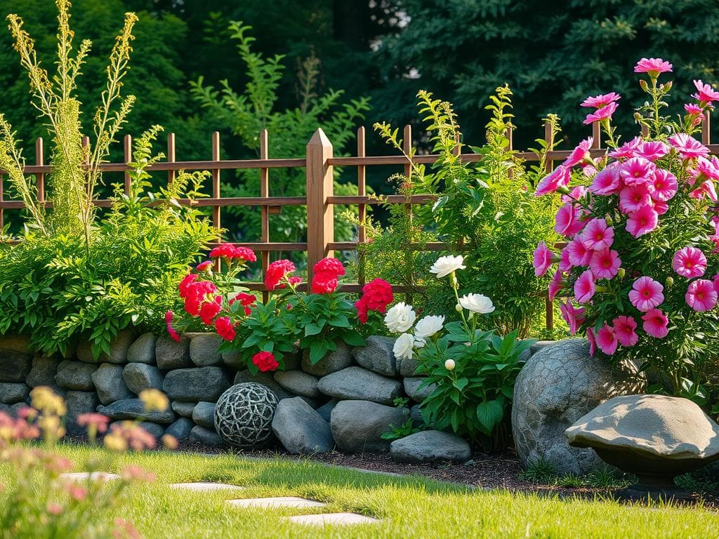 Gabionen-Landschaftsgestaltung im privaten Garten