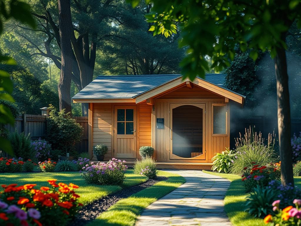 Gartenhaus mit Sauna