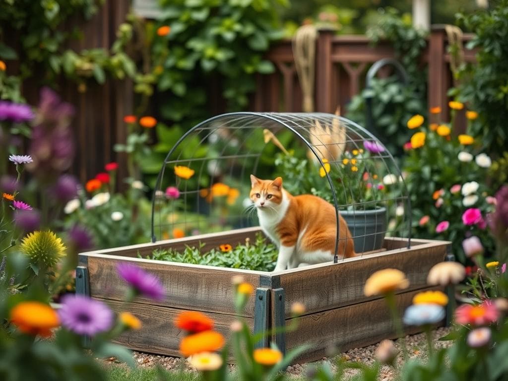 Hochbeet mit Katzenschutz Hochbeet mit Katzenschutz