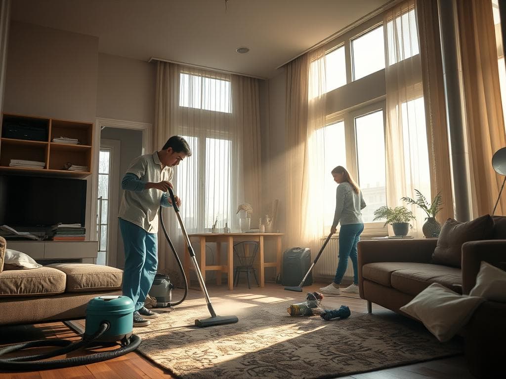 Professionelle Reinigung einer verrauchten Wohnung