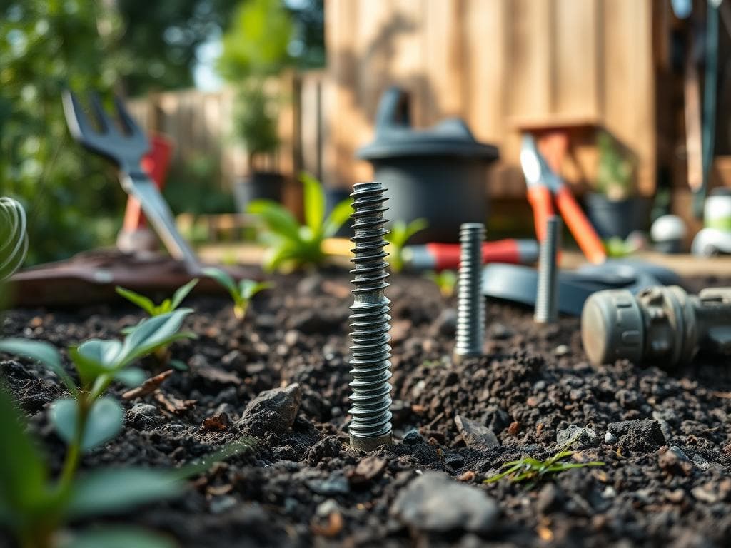 Schraubfundament für effiziente Gartenhausplanung