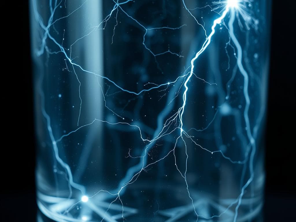 leitet Glas Strom