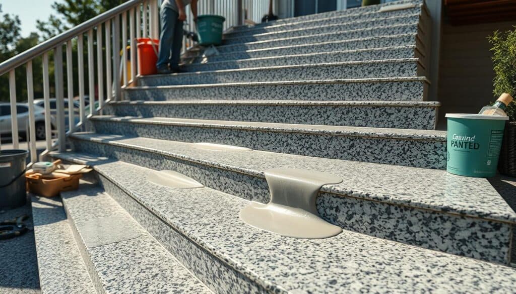 treppensanierung im außenbereich