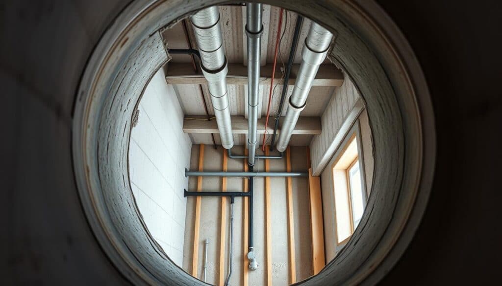 Installationsschacht Materialien