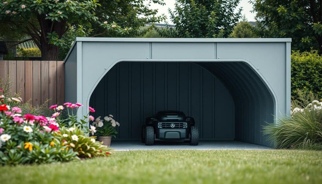 Mähroboter Garage