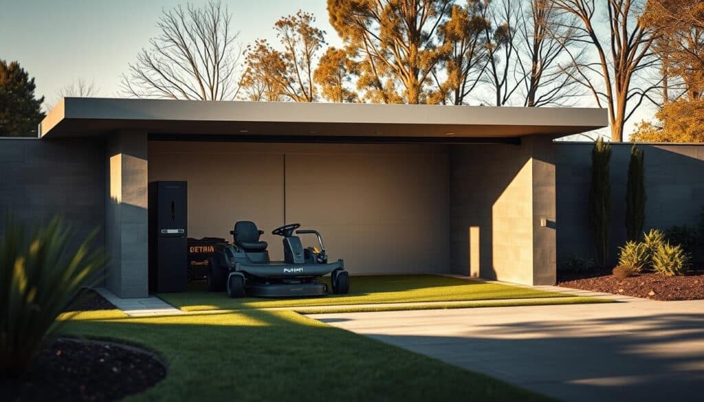 Mähroboter Garage