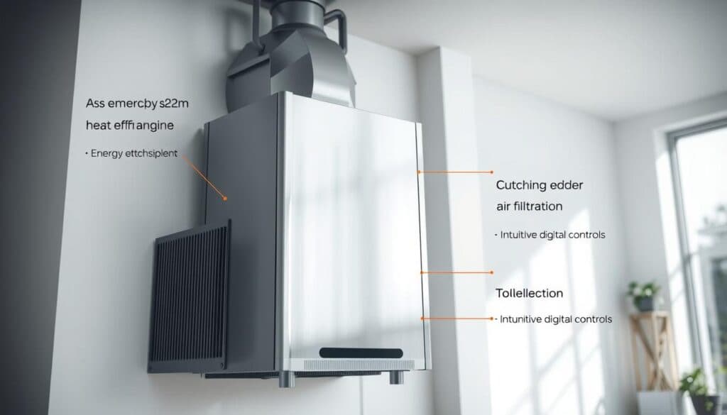 Moderne Lüftungsanlage mit Energieeffizienz