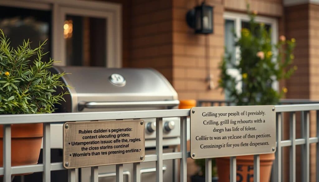 Wohnungseigentümergemeinschaft Grillregeln