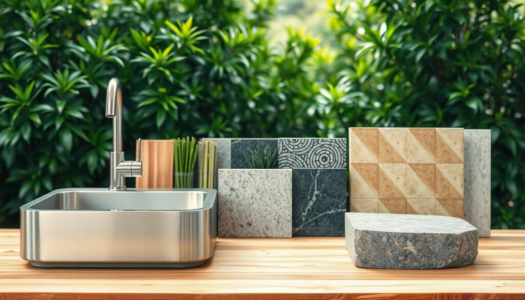 Nachhaltige Spülbecken Materialien