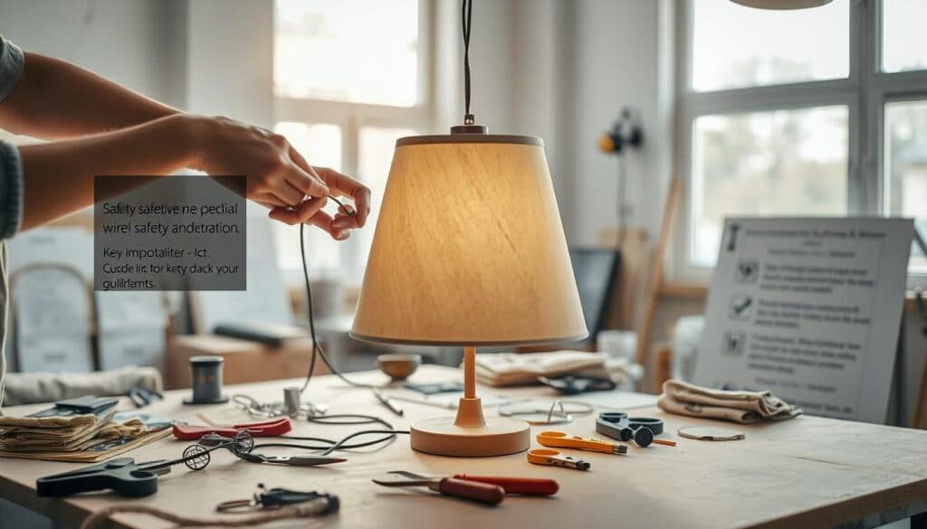 Sicherheit beim Lampenschirm DIY