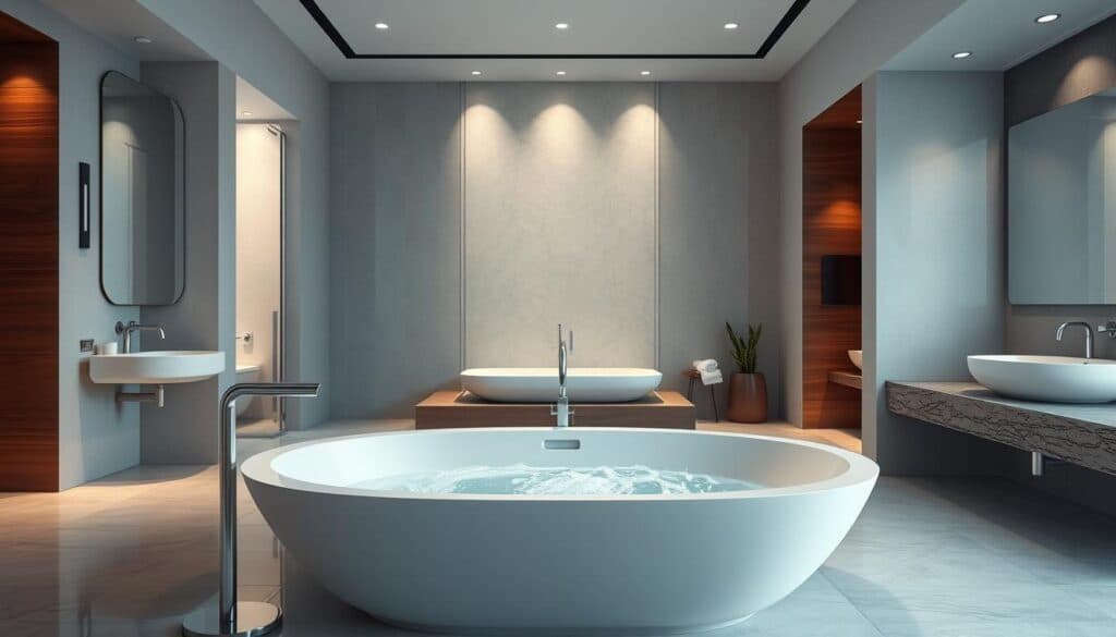 Badewanne mit Whirlpool