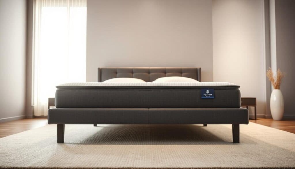 Boxspringbett Grau 140x200