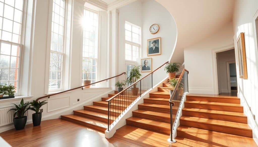 Beispielhafte Umsetzung Treppenhaus Altbau Modern