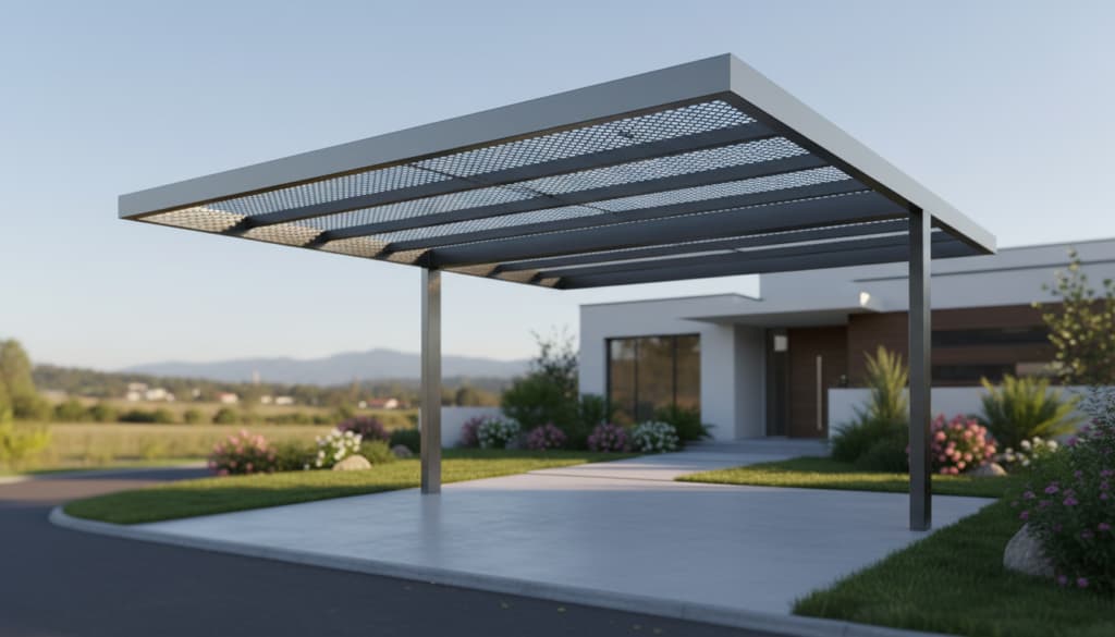 Carport aus Metall