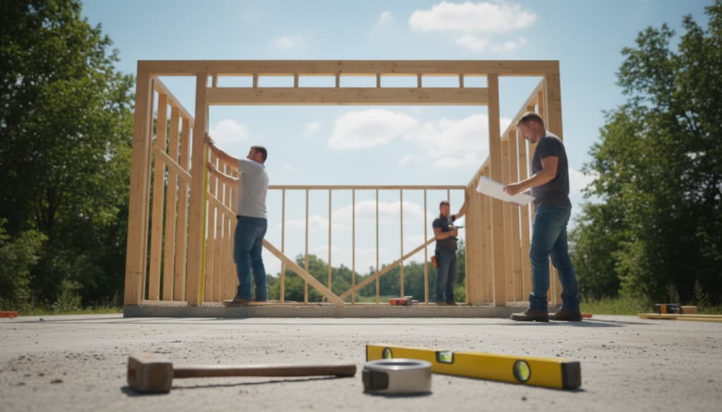 Fundamentarten Holzgarage Bau