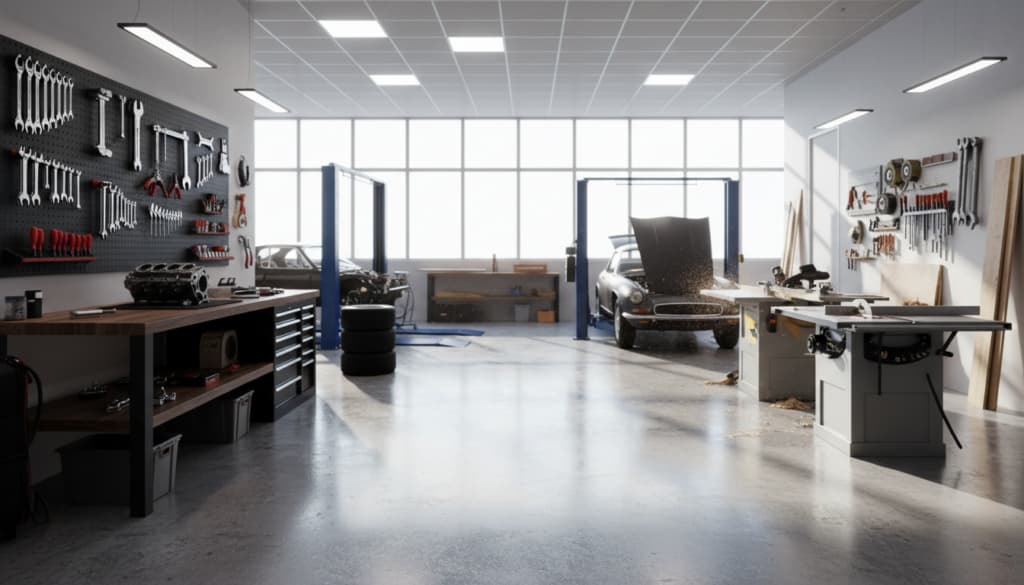 Einsatzmöglichkeiten Industrieboden Werkstatt