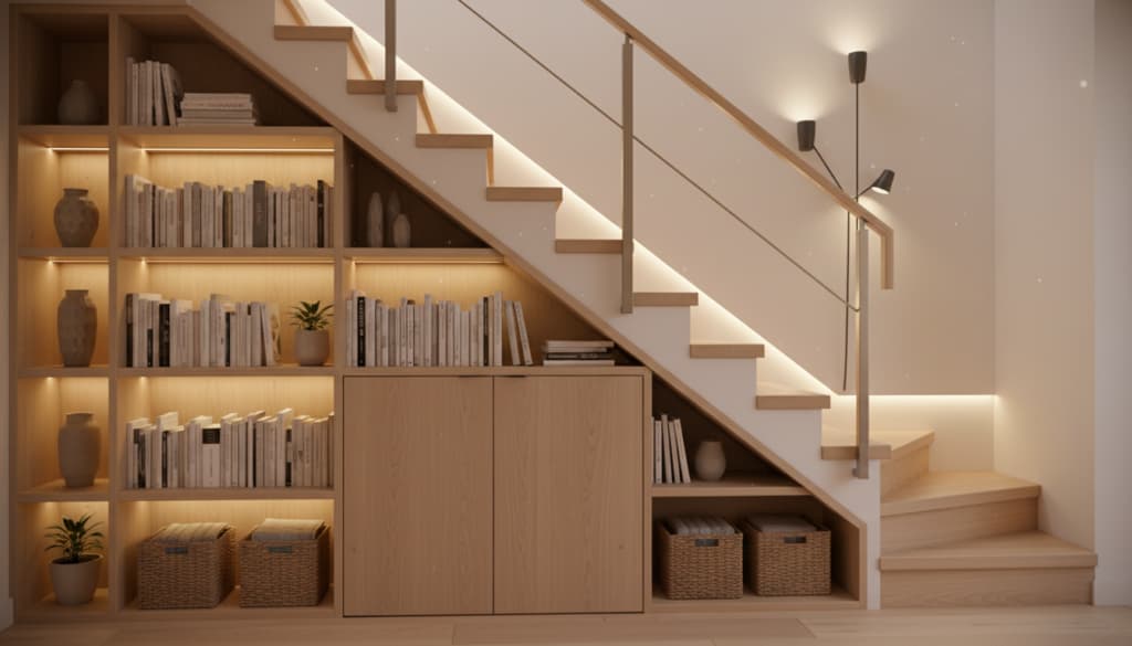 Tipps Umsetzung Stauraum unter Treppe