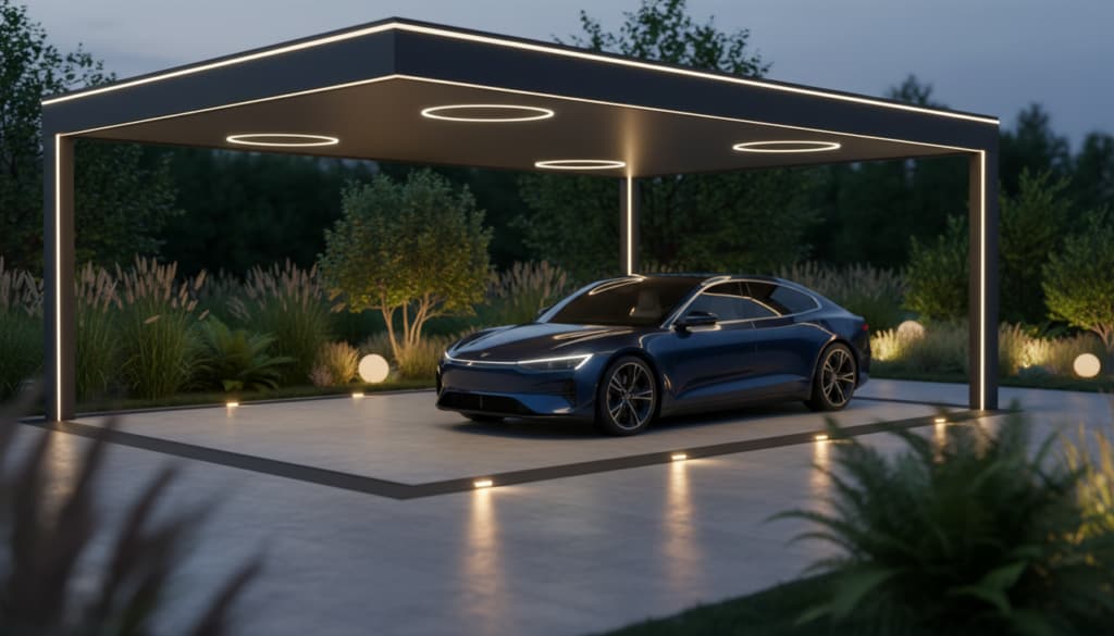 Carport Beleuchtung