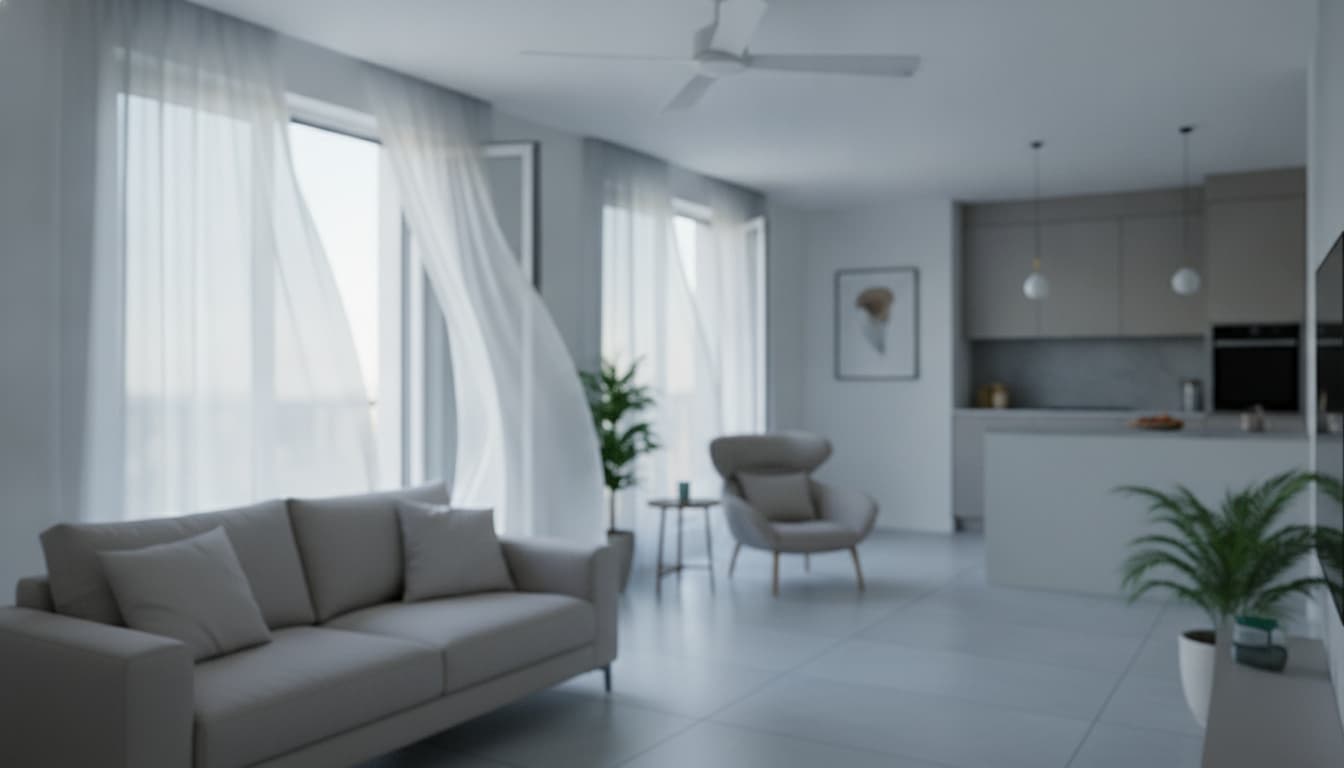 kühl in der Wohnung im Sommer