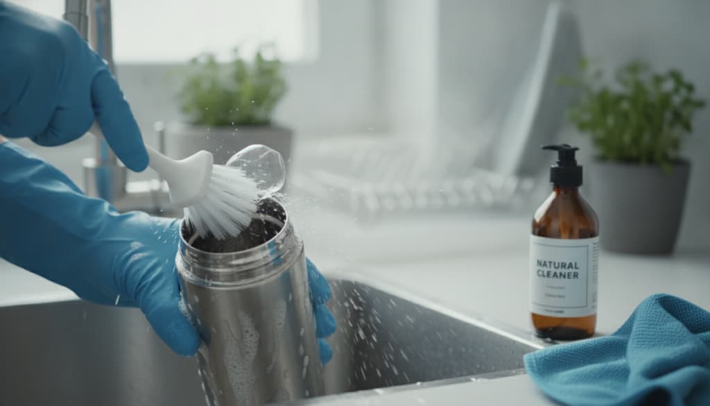 Thermoskanne reinigen