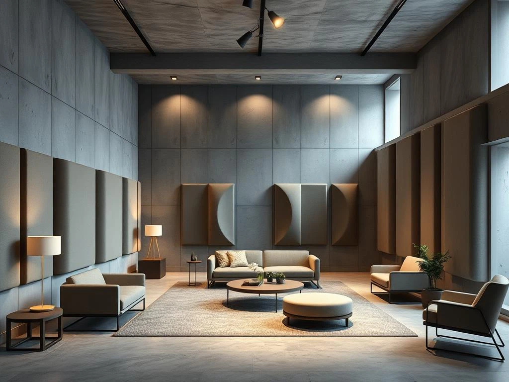 Akustik-Design in Betonoptik Akustik-Design in Betonoptik