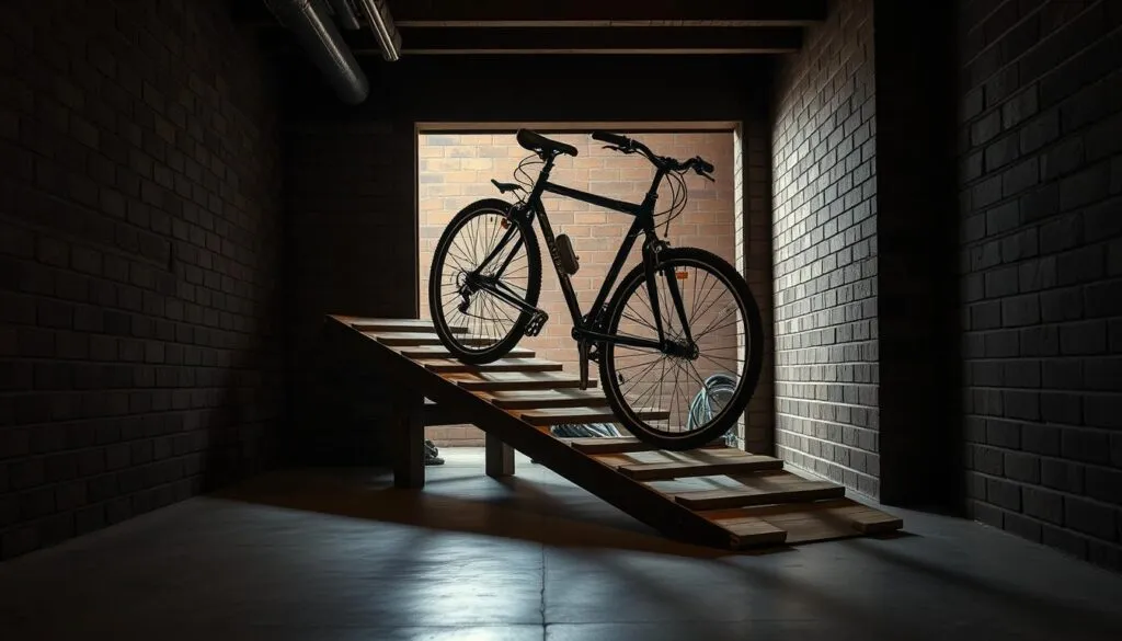 Fahrradtransport im Keller Fahrradtransport im Keller