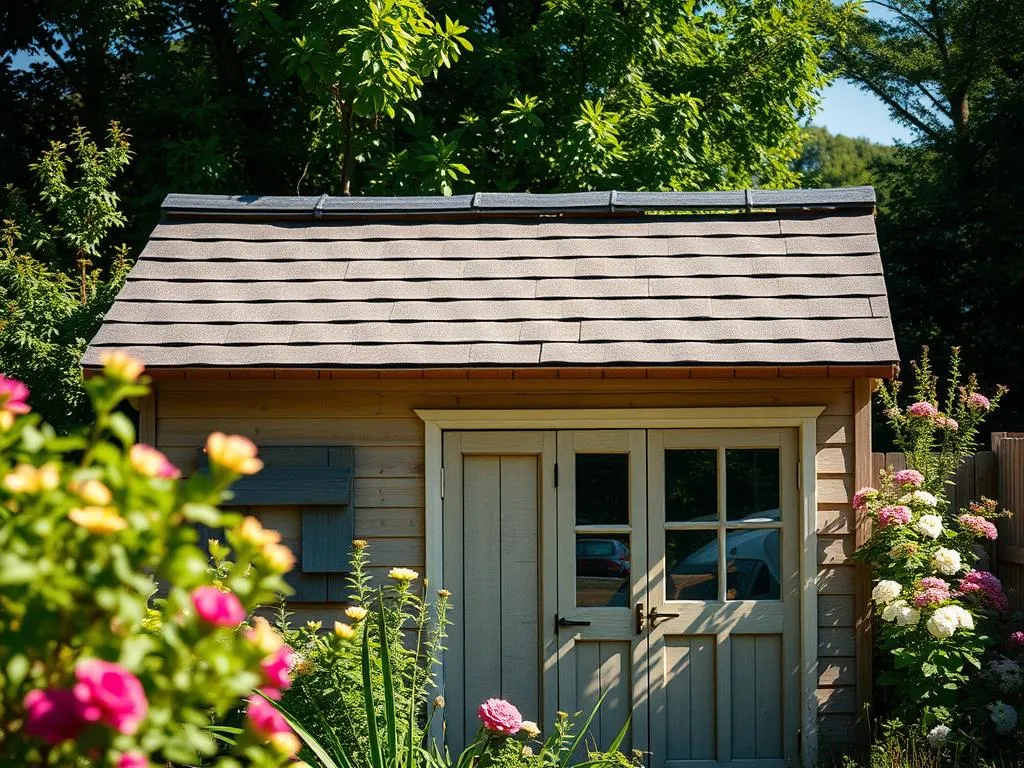 Gartenhaus Dach decken