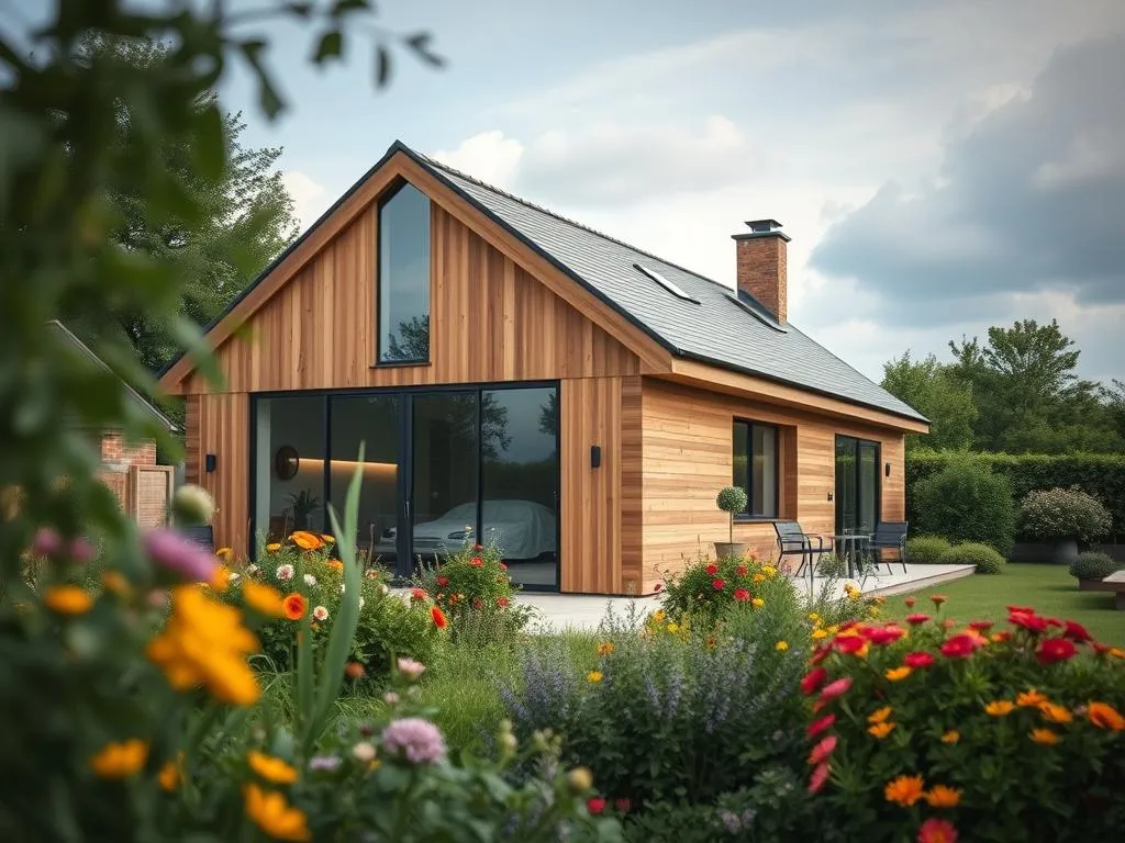 Gartenhaus mit Anbau