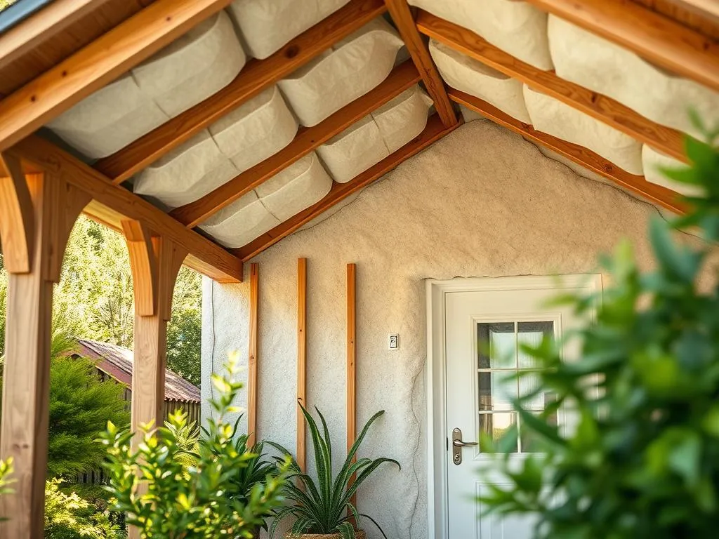 Gartenhausdach isolieren