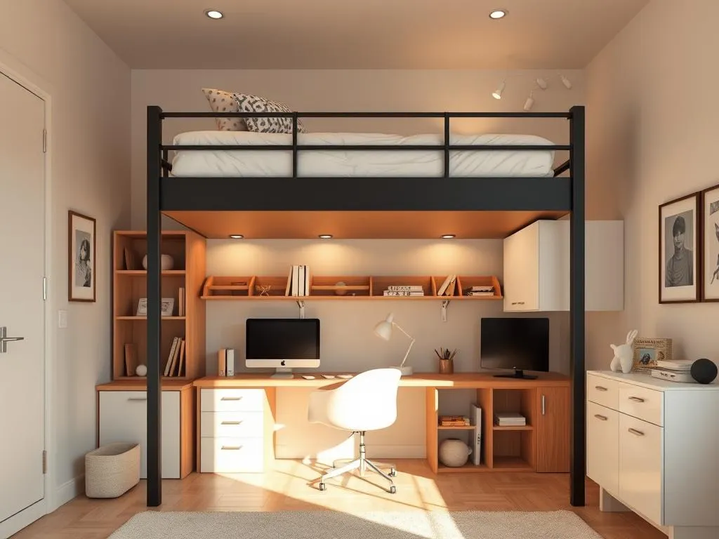 Hochbett mit Schreibtisch
