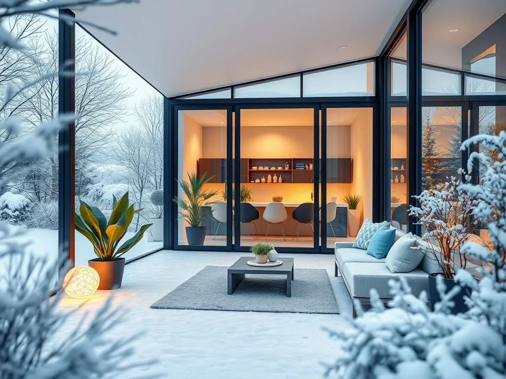 Moderner Wintergarten