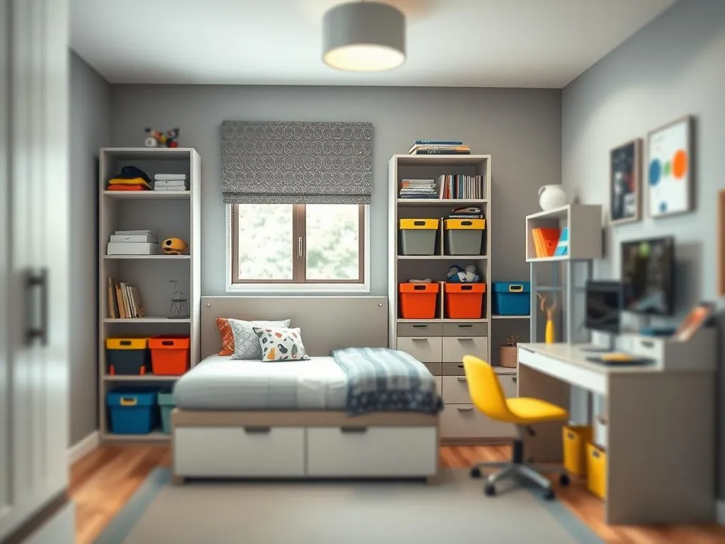 Praktische Aufbewahrungslösungen Jugendzimmer