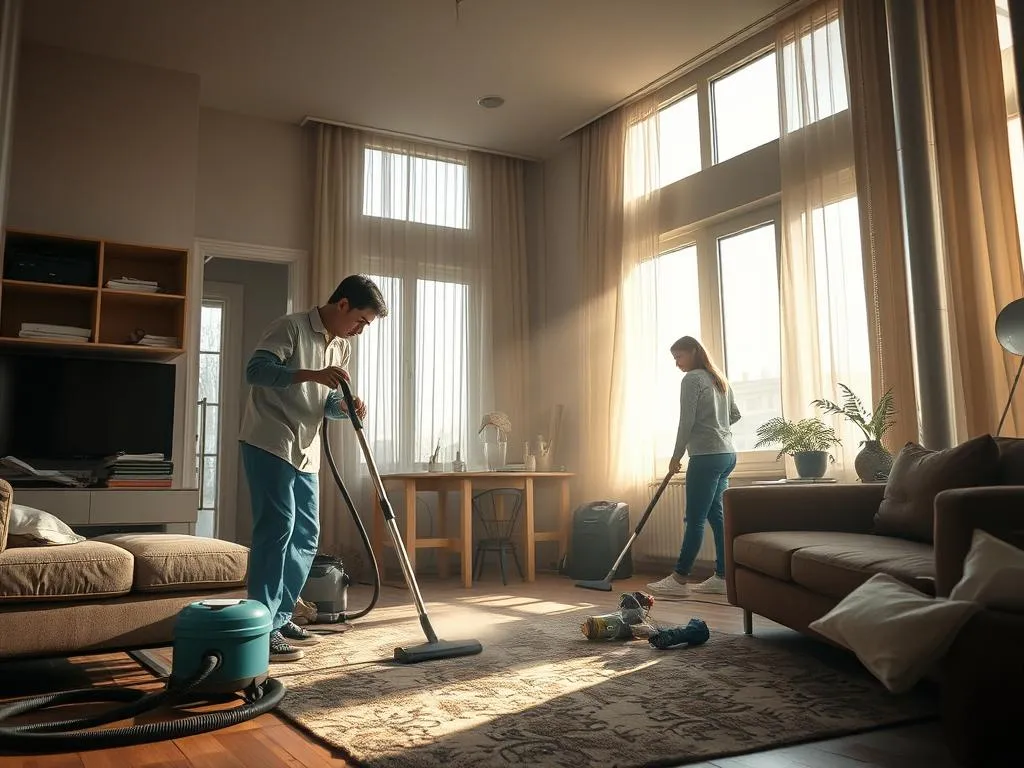 Professionelle Reinigung einer verrauchten Wohnung