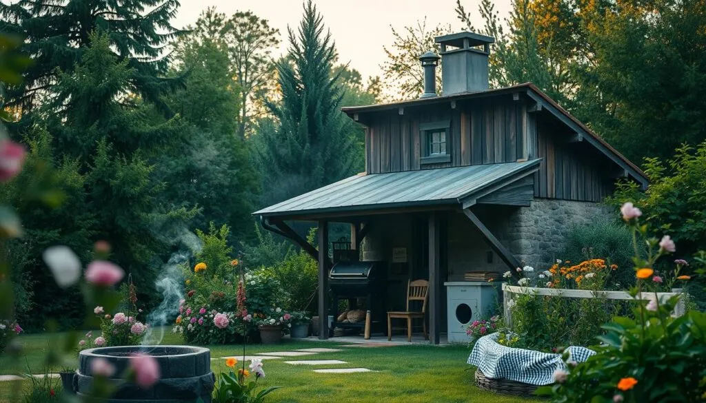 Rustikale Grillhütte Rustikale Grillhütte