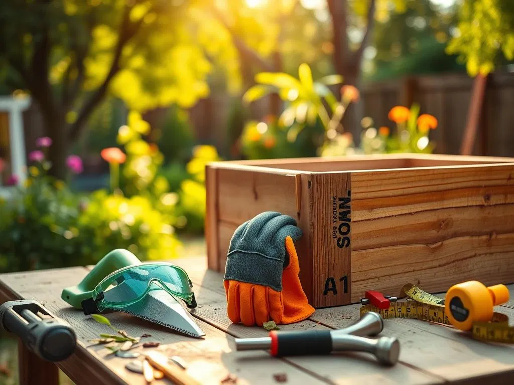 Sicherheit beim Hochbeet bauen