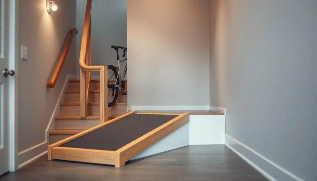 fahrradrampe für kellertreppe selber bauen