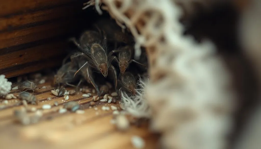 staubläuse nistplatz ausmachen
