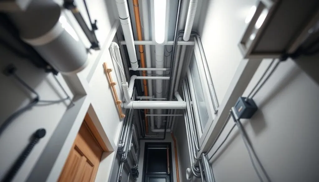 Installationsschacht Einfamilienhaus