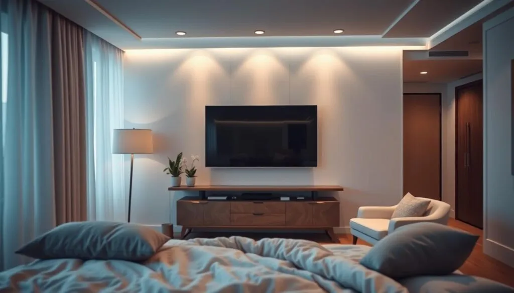 TV im Schlafzimmer Ideen