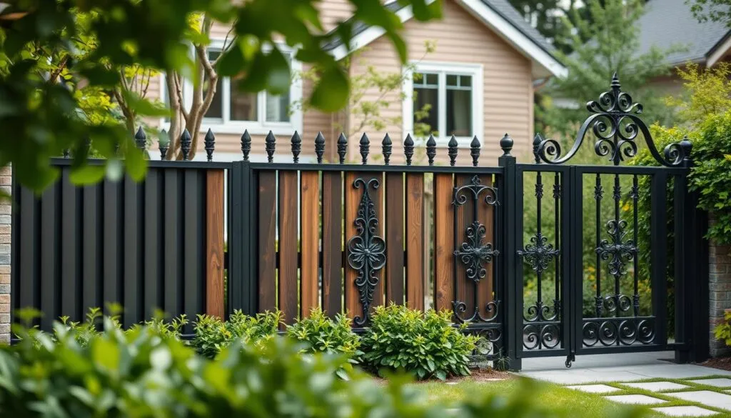 Zaun für Einfamilienhaus