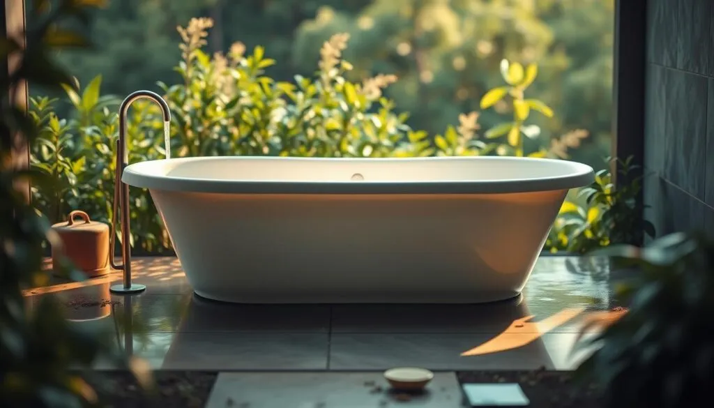umweltfreundliche Badewanne