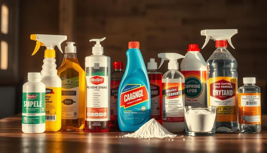 Chemische Reinigungsmittel für Stockflecken