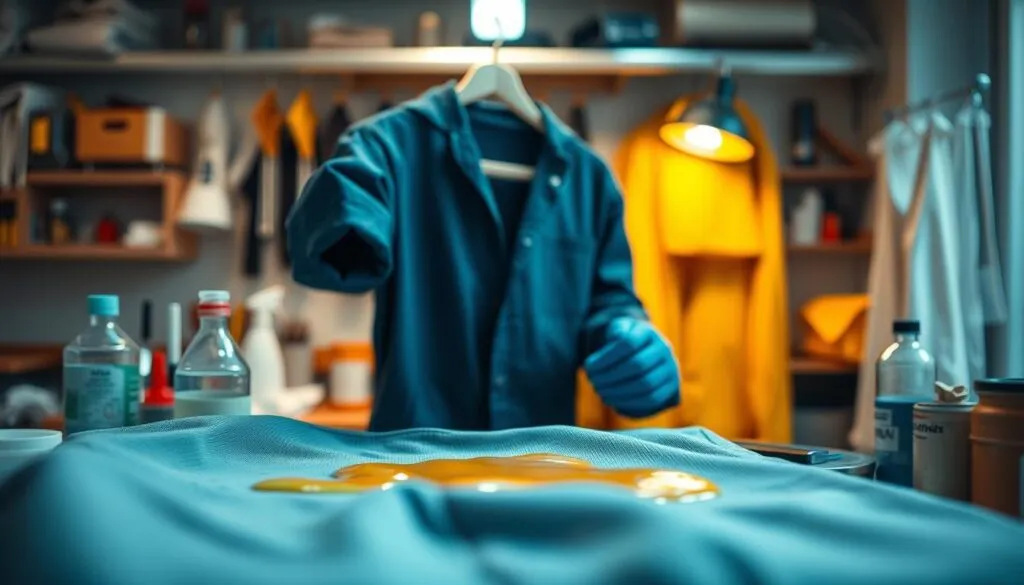 Professionelle Wachsentfernung Kleidung