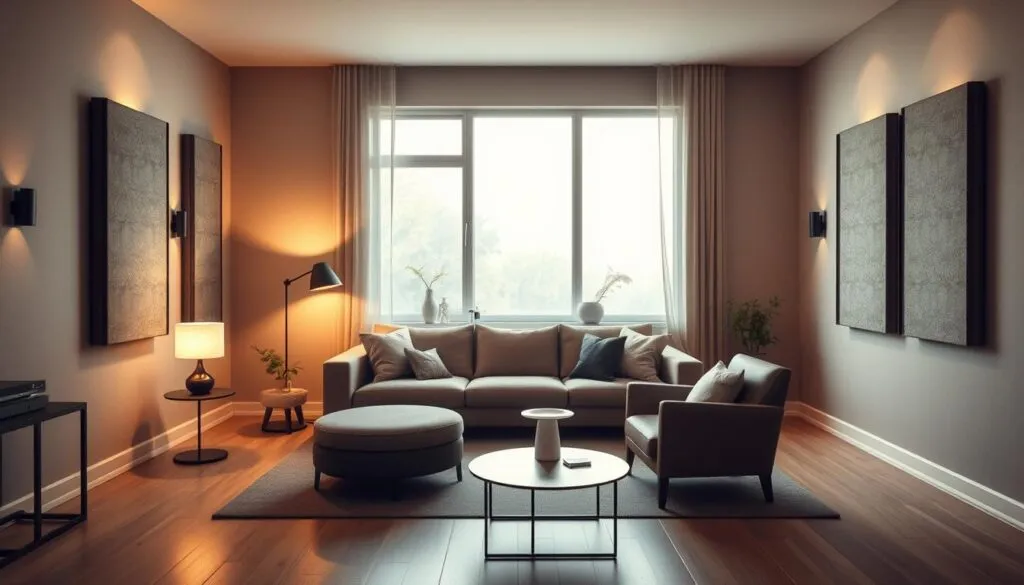 Akustikpaneele im Wohnzimmer Akustikpaneele im Wohnzimmer