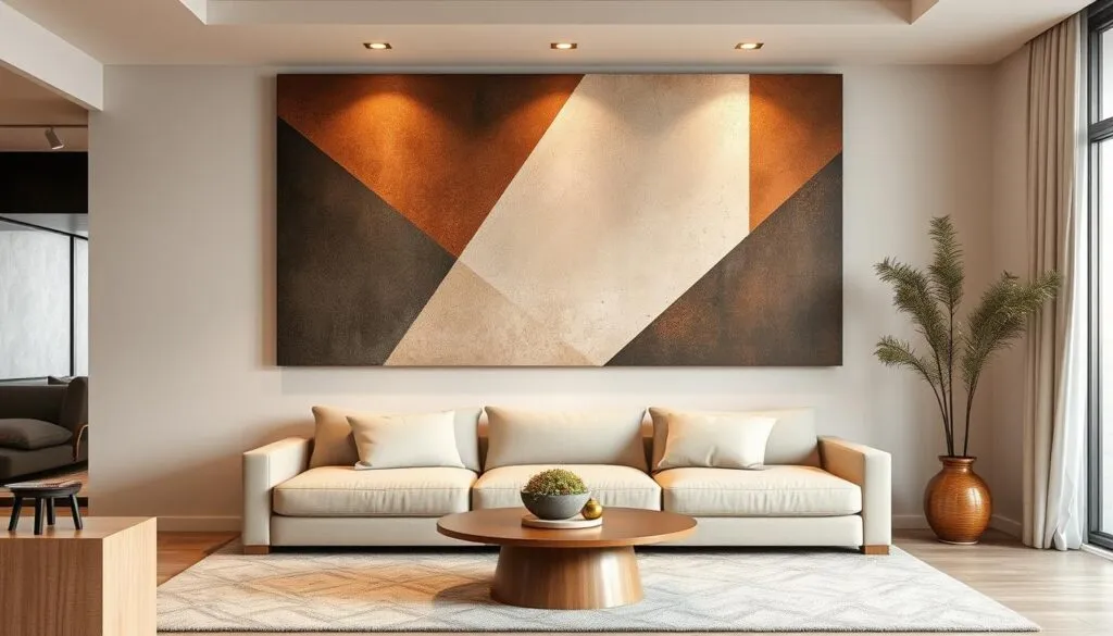 Außergewöhnliche Wandgestaltung Wohnzimmer