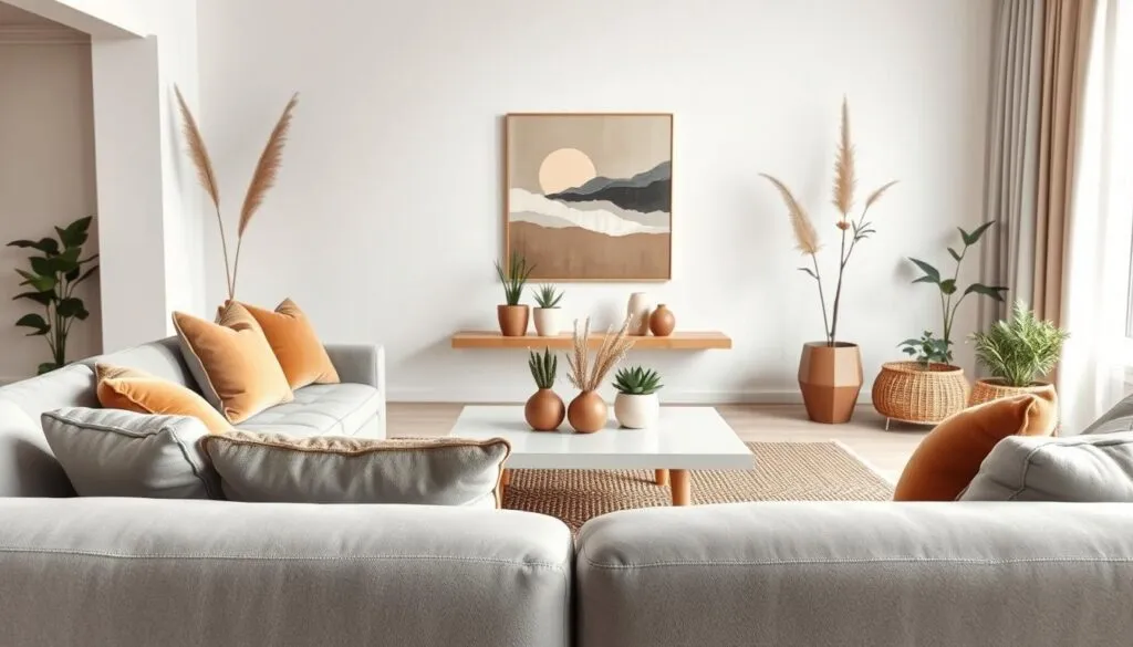 Greige Farbkombinationen im Innendesign