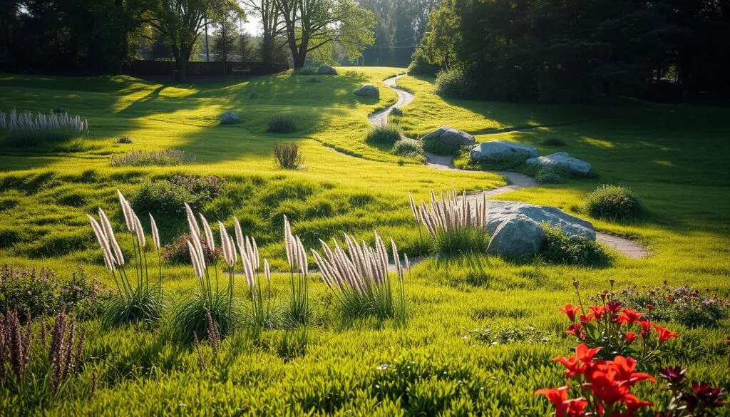 Landschaftsgestaltung gegen Klee