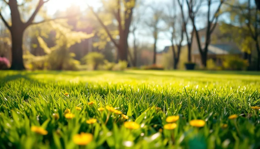 Rasenpflege im Frühling