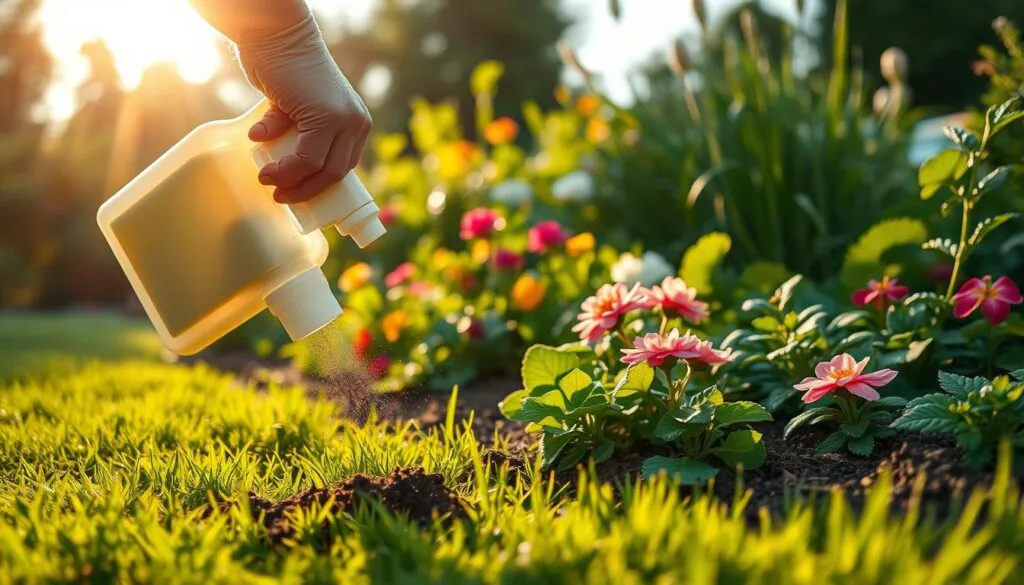 Schädlingsbekämpfung im Rasenbeet Schädlingsbekämpfung im Rasenbeet